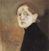 Helene Schjerfbeck Self-Portrait oil painting on canvas
